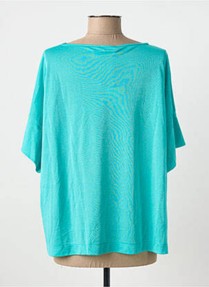 T-shirt col rond manches courtes bleu MARIA BELLENTANI femme