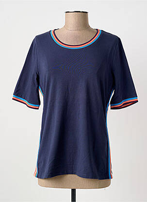 T-shirt stretch manches courtes bleu BETTY BARCLAY femme
