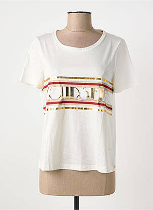 T-shirt sérigraphie manches courtes beige PENNYBLACK femme