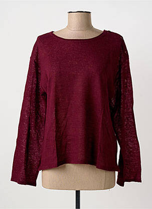 Pull coupe cintrée manches longues rouge HARRIS WILSON femme