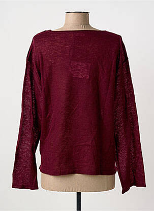 Pull coupe cintrée manches longues rouge HARRIS WILSON femme