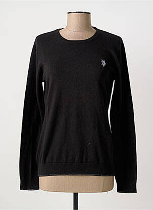 Pull stretch manches longues noir U.S. POLO ASSN femme