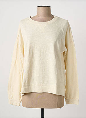 Pull stretch manches longues beige INDI & COLD femme