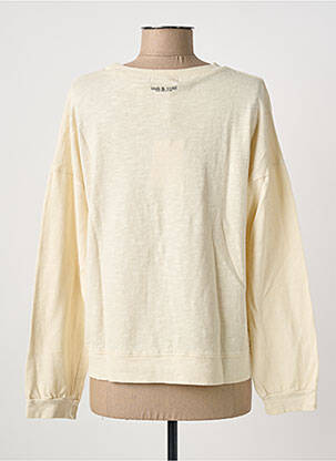 Pull stretch manches longues beige INDI & COLD femme