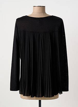 Pull stretch manches longues noir NINATI femme