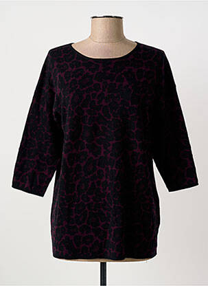 Pull coupe cintrée manches 3/4 violet GERARD DAREL femme
