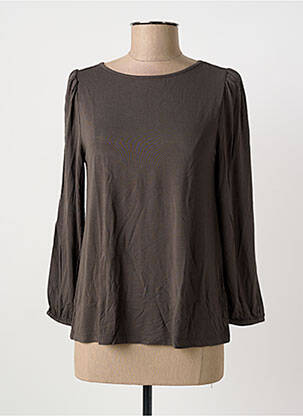 T-shirt stretch manches longues gris INDI & COLD femme