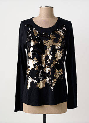 Top tissage jersey manches longues noir BETTY BARCLAY femme