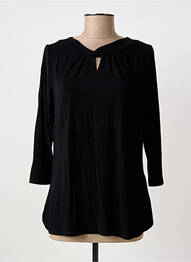 T-shirt col v manches 3/4 noir BETTY BARCLAY femme