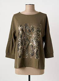 T-shirt stretch manches 3/4 vert BETTY BARCLAY femme