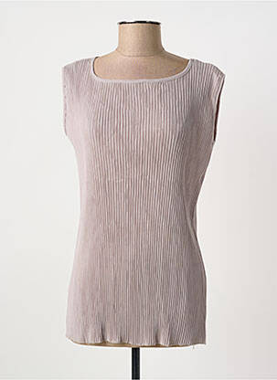 Top sans manche sans manche gris MARIA BELLENTANI femme