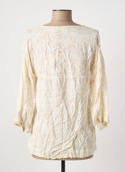 Blouse imprimé fleurs manches 3/4 beige INDI & COLD femme