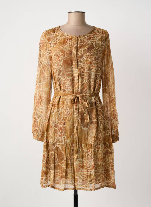 Robe courte beige INDI & COLD pour femme