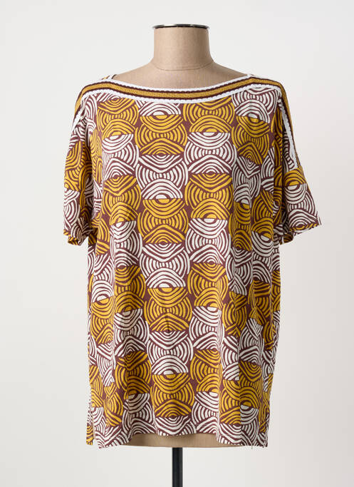 T-shirt jaune MARIA BELLENTANI pour femme