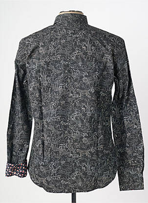Chemise manches longues imprimé fantaisie noir LA CIBLE ROUGE homme
