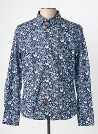 Chemise manches longues imprimé fantaisie bleu LA CIBLE ROUGE homme