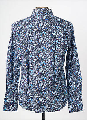 Chemise manches longues imprimé fantaisie bleu LA CIBLE ROUGE homme
