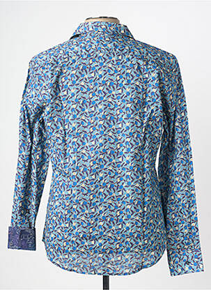 Chemise manches longues imprimé fantaisie bleu LA CIBLE ROUGE homme