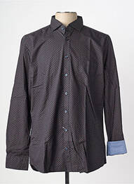 Chemise manches longues imprimé fantaisie noir CALAMAR homme