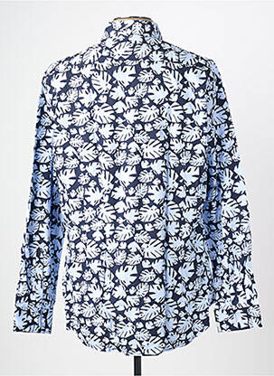 Chemise manches longues imprimé fantaisie bleu SEIDEN STICKER homme