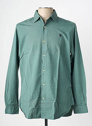 Chemise manches longues coupe cintrée vert U.S. POLO ASSN homme