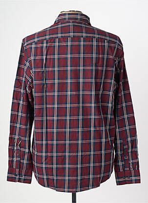 Chemise manches longues coupe droite rouge SEIDEN STICKER homme