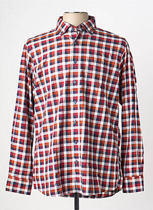 Chemise manches longues manches longues rouge MARVELIS homme