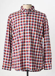 Chemise manches longues poches poitrine rouge MARVELIS homme