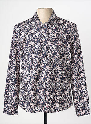 Chemise manches longues manches longues bleu HARRIS WILSON homme