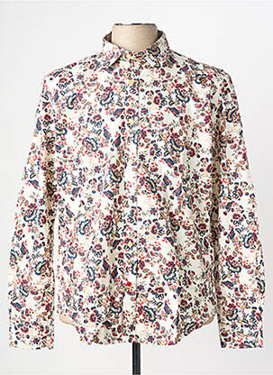 Chemise manches longues beige SERGE BLANCO homme