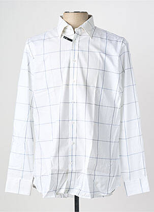 Chemise manches longues blanc SEIDEN STICKER homme