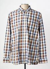 Chemise manches longues marron SEIDEN STICKER homme seconde vue