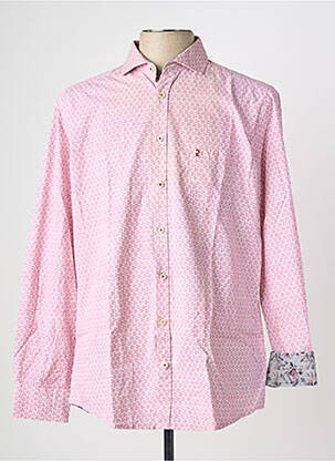 Chemise manches longues rose CALAMAR homme