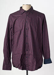 Chemise manches longues violet SEIDEN STICKER homme seconde vue