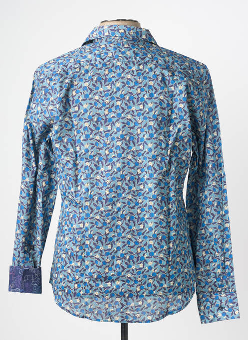 Chemise manches longues imprimé fantaisie bleu LA CIBLE ROUGE homme