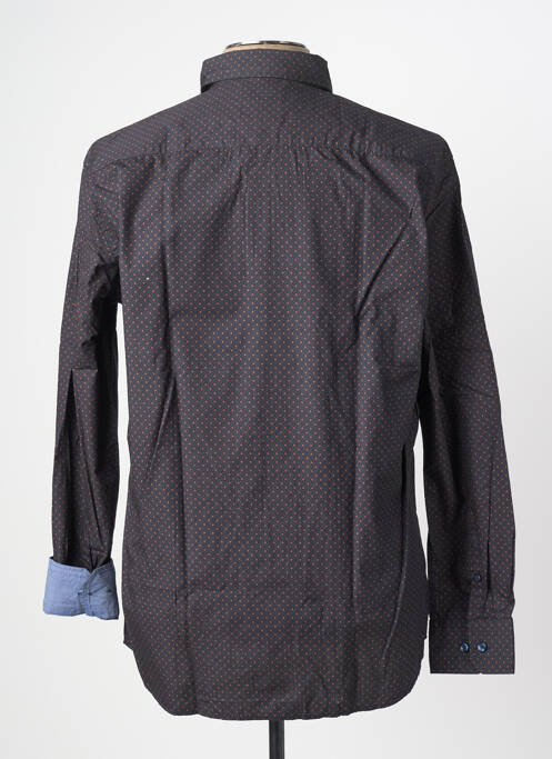 Chemise manches longues imprimé fantaisie noir CALAMAR homme