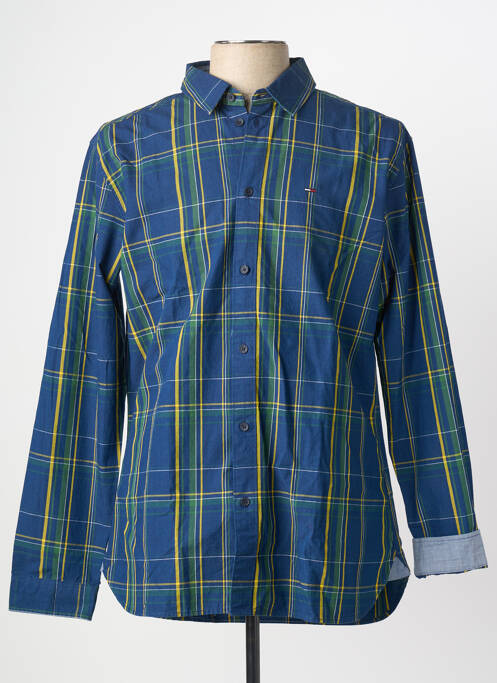 Chemise manches longues coupe droite bleu TOMMY HILFIGER homme