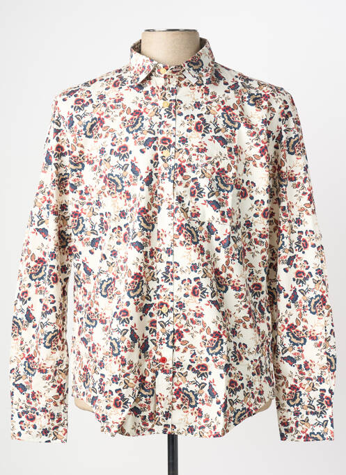 Chemise manches longues beige SERGE BLANCO homme