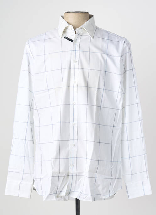 Chemise manches longues blanc SEIDEN STICKER homme
