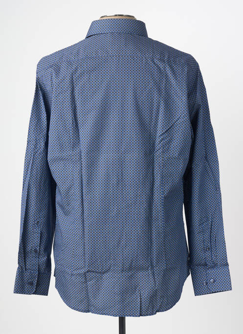 Chemise manches longues bleu SEIDEN STICKER homme