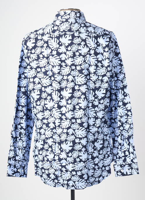 Chemise manches longues bleu SEIDEN STICKER homme