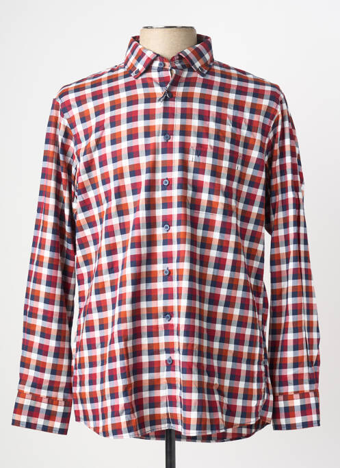 Chemise manches longues rouge MARVELIS homme