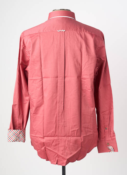 Chemise manches longues rouge SEIDEN STICKER homme