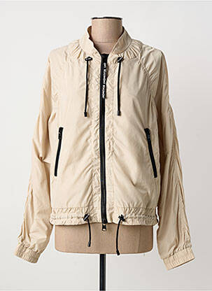 Veste casual col rond beige BEAUMONT femme