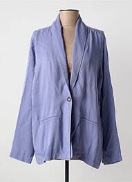 Veste casual col tailleur bleu INDI & COLD femme