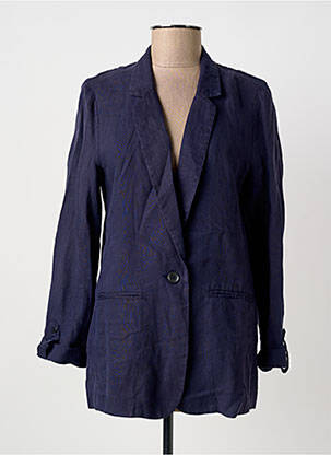 Veste casual col tailleur bleu SANDWICH femme