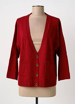 Gilet manches longues coupe cintrée rouge HARRIS WILSON femme
