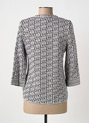 Gilet manches longues manches 3/4 gris MARIA BELLENTANI femme
