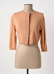 Gilet manches longues manches 3/4 orange MARIA BELLENTANI femme