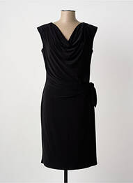 Robe mi-longue sans manche sans manche noir VERA MONT femme